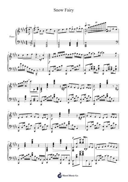 Snow Fairy Sheet Music by FUNKIST-Arr.Jeffhy Lionelmatt