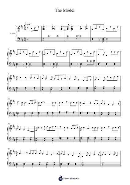 The Model Notenblatt von Belle and Sebastian-Arr.Laupound
