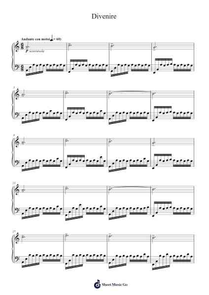 Divenire Sheet Music by Ludovico Einaudi-Arr.Saxbraith