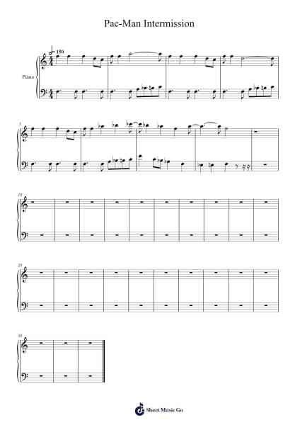 Pac-Man Intermission Sheet Music by undefined-Arr.Linee Bushsopp