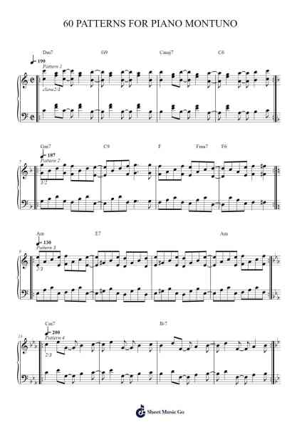 60 Patterns For Piano Montuno Sheet Music by Fernando Ruiz H-Arr.Diapenn