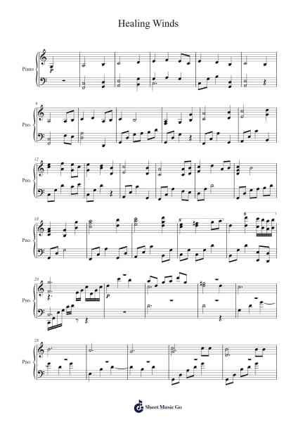 Healing Winds Sheet Music by Junichi Nakatsuru-Arr.Elboyce