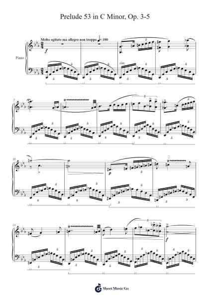 Prelude 53 in C Minor, Op. 3-5 Sheet Music by Timothy Cho-Arr.Hoodlyle Joyyoung