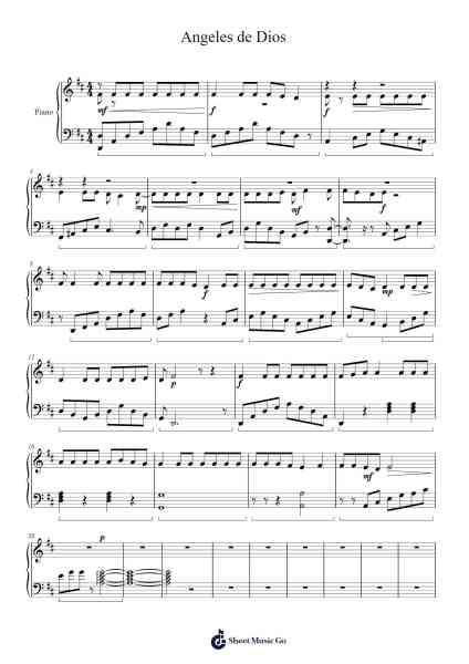 Angeles de Dios Sheet Music by undefined-Arr.Bartblack Jobky