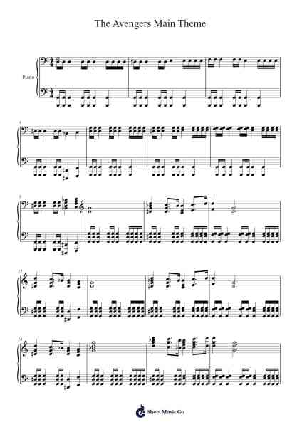 The Avengers Main Theme Sheet Music by undefined-Arr.Bushdiah Kenthood