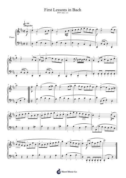 First Lessons in Bach Sheet Music by undefined-Arr.Croftlitt