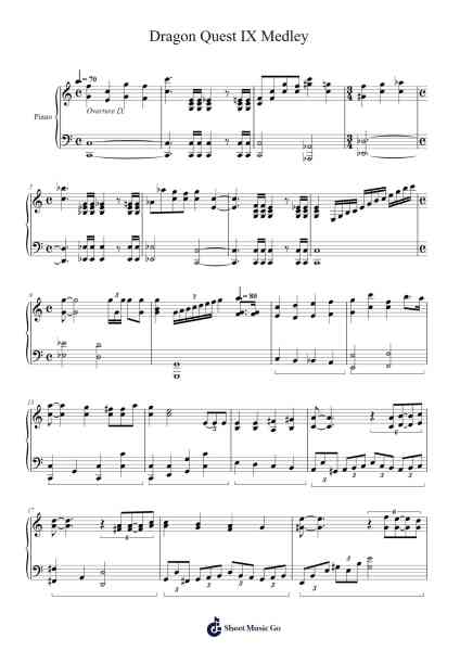 Dragon Quest IX Medley Sheet Music by Koichi Sugiyama-Arr.Sinbryce