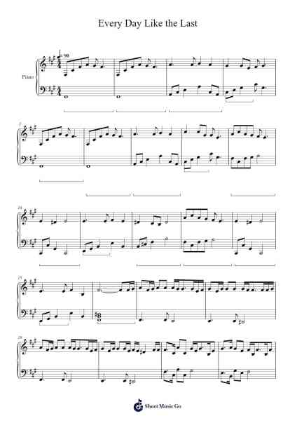 Every Day Like the Last - Enderal Sheet Music by Marvin Kopp-Arr.Faitheva Carite
