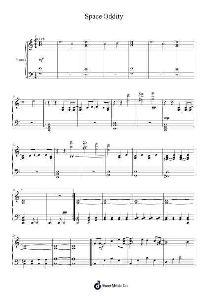 Space Oddity Musica per pianoforte di David Bowie - Arr.Crodre Kipqe