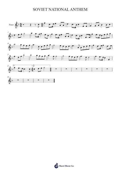 State Anthem of the Soviet Union Sheet Music by undefined-Arr.Cooholt Hogreen