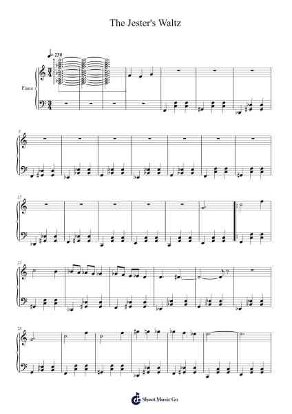 The Jester's Waltz Sheet Music by Myrwy Steinsmith-Arr.Jofield