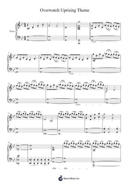 Overwatch Uprising Theme Sheet Music by undefined-Arr.Hartclife Joudrea