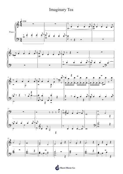 Imaginary Tea Sheet Music by undefined-Arr.Huttwer Sampland