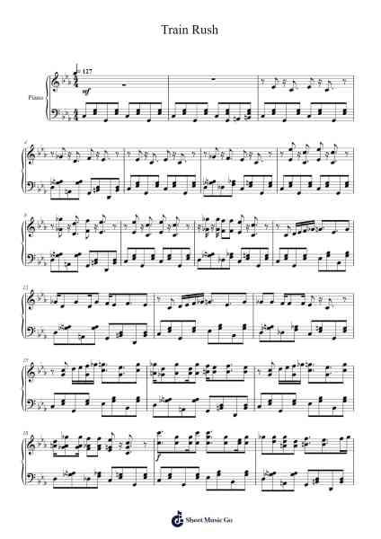 Train Rush Sheet Music by Pascal Michael Stiefel-Arr.Conpiers