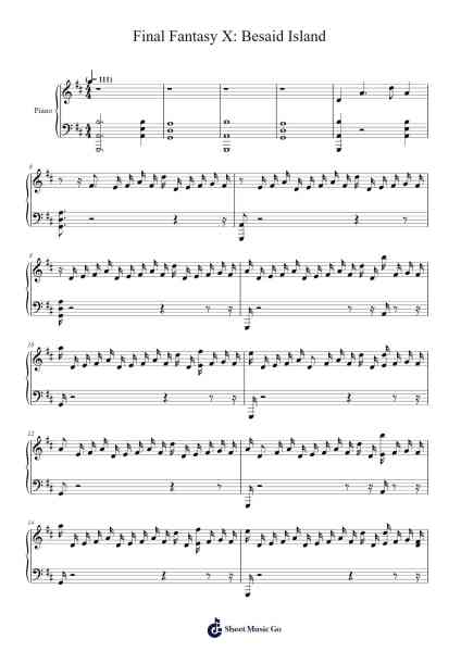 Final Fantasy X: Besaid Island Sheet Music by undefined-Arr.Brurel