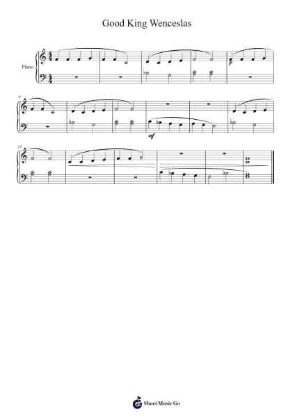 Good King Wenceslas Sheet Music by undefined-Arr.Peay