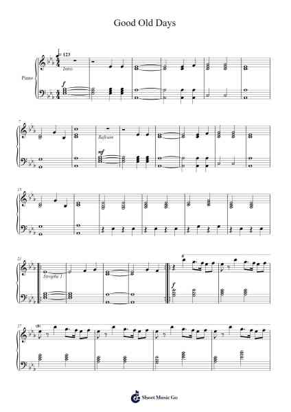 Good Old Days Sheet Music by NameFame-Arr.Popnis Drewtience