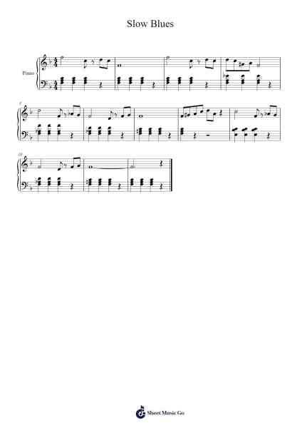 Slow Blues Sheet Music by undefined-Arr.Jeffhy Lionelmatt
