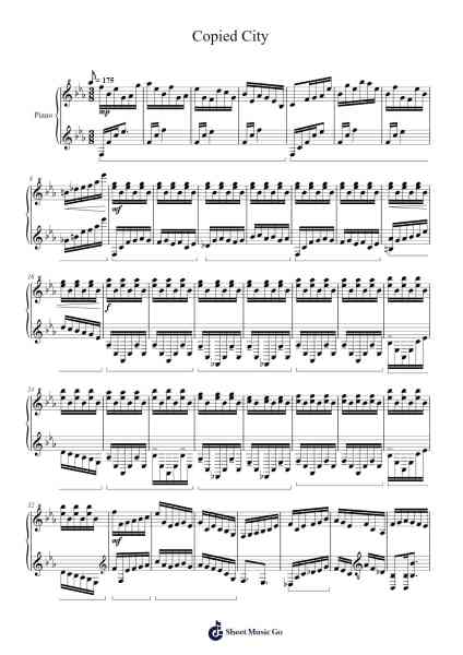 Copied City Notas de música por undefined-Arr.Wolflor Coltrid