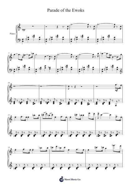 Parade of the Ewoks Sheet Music by John Williams-Arr.Faithevice
