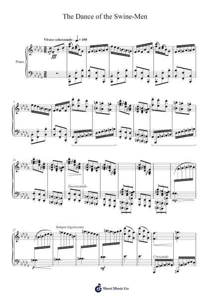 The Dance of the Swine-Men Sheet Music by I.R.-Arr.Bobgy