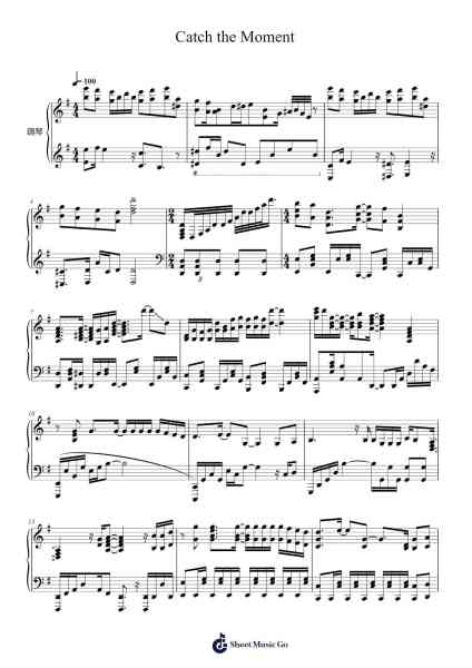 Catch the Moment Musica per pianoforte di Churniel - Arr.Sanjay Lanh