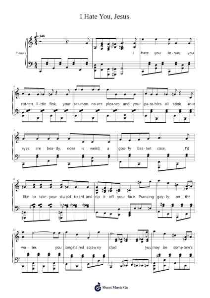 I Hate You, Jesus Sheet Music by undefined-Arr.Kingsmiah Burnekyle