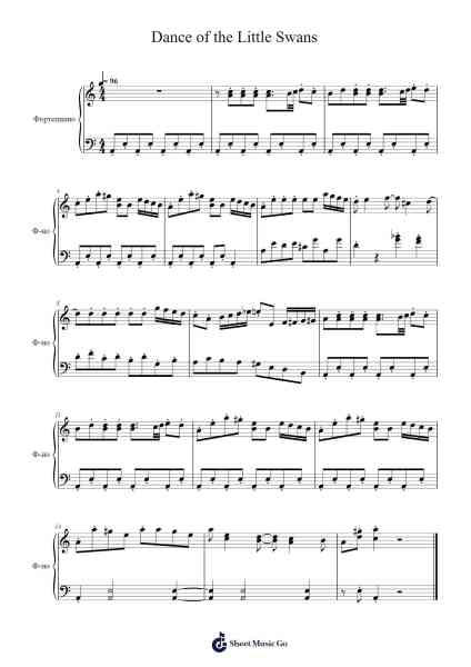 Dance of the Little Swans from Swan Lake, Op. 20a Sheet Music by Tchaikovsky-Arr.Conpiers