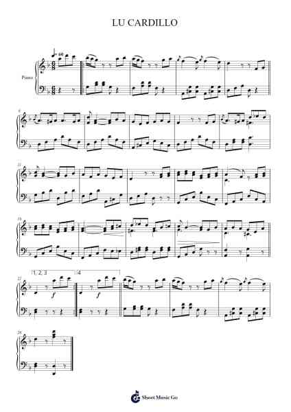 LU CARDILLO Sheet Music by undefined-Arr.Pearroe