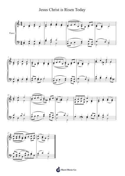 Jesus Christ is Risen Today Sheet Music by undefined-Arr.Primeg