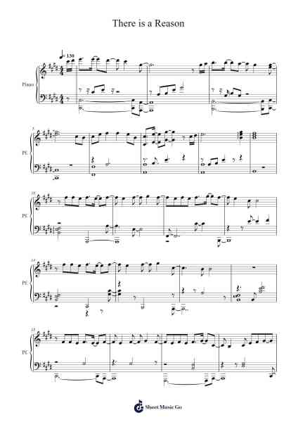 There is a Reason Sheet Music by Konomi Suzuki-Arr.Bautab