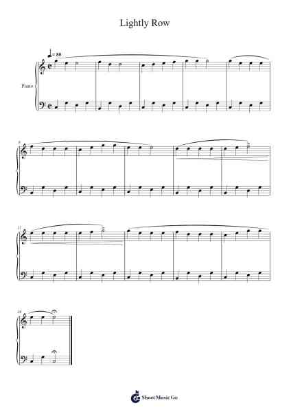 Lightly Row Sheet Music by undefined-Arr.Tifstal Noelvogt