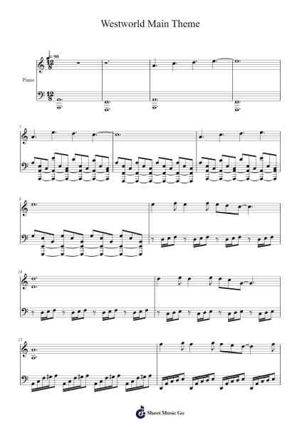 Westworld Main Theme Sheet Music by Ramin Djawadi-Arr.Osham Noelchi
