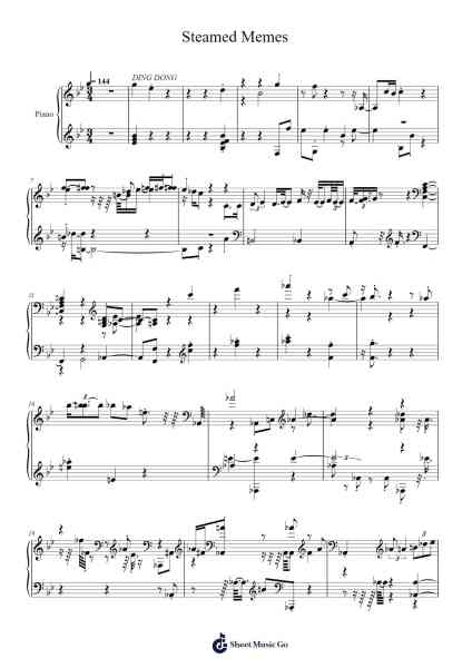 Steamed Memes Sheet Music by undefined-Arr.Everal Baurell