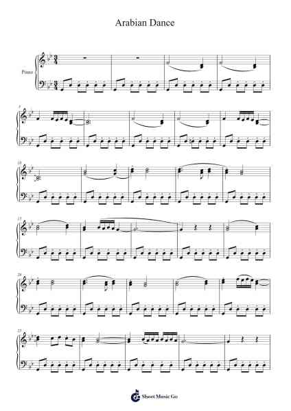 Arabian Dance Sheet Music by undefined-Arr.Keatsyoung