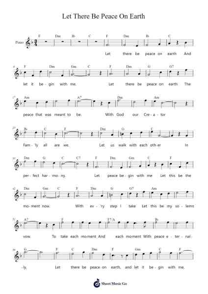 Let There Be Peace On Earth Sheet Music by Sy Miller-Arr.Kirkjoel