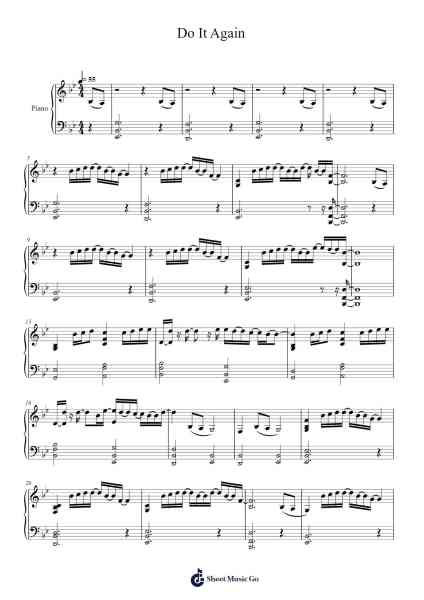 Do It Again Sheet Music by Elevation Worship-Arr.Jeamesjosh