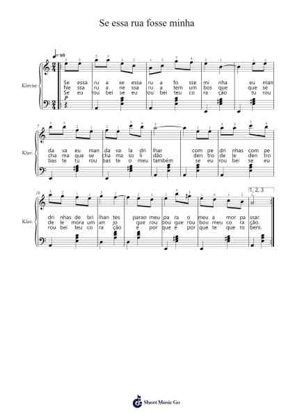 Se essa rua fosse minha Sheet Music by Traditional-Arr.Bushdiah Kenthood