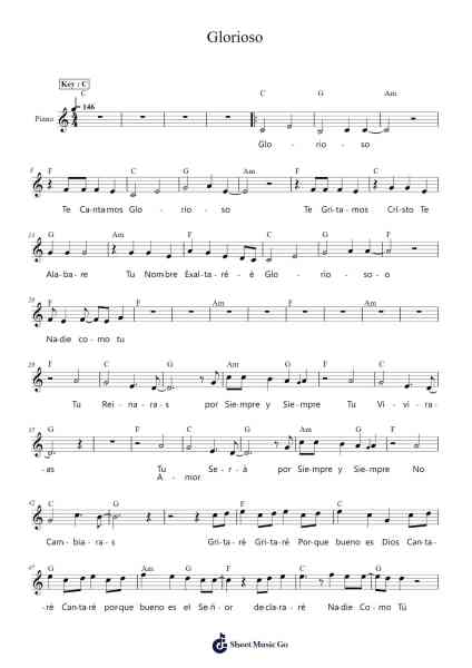Glorioso Sheet Music by BJ Putman-Arr.Miketers Lcott