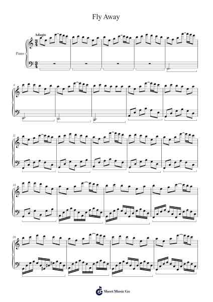 Fly Away Sheet Music by undefined-Arr.Dickbryce Biien