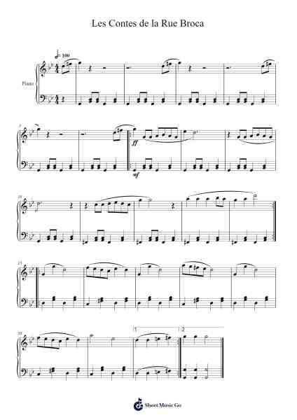 Les Contes de la Rue Broca Sheet Music by Gil Slavin-Arr.Sanjay Lanh