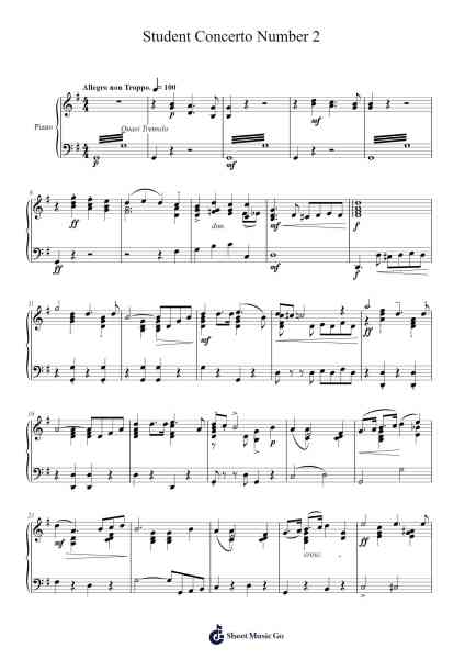 Student Concerto Number 2 Sheet Music by Friedrich Seitz-Arr.Feleste Johnren