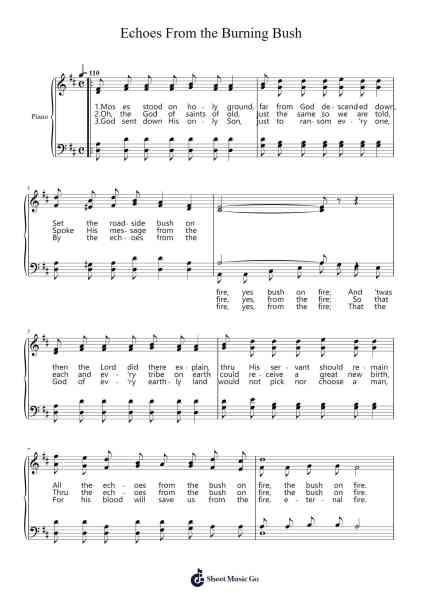 Echoes From the Burning Bush Sheet Music by Vadis O. Summar-Arr.Horndy Pullbard