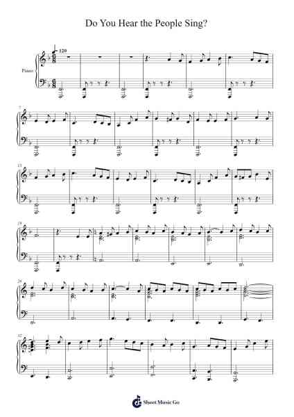 Do You Hear the People Sing? Sheet Music by undefined-Arr.Consclife Gosden