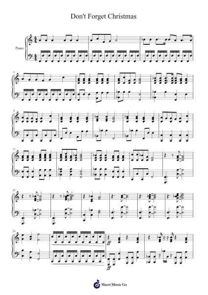 Don't Forget Christmas Sheet Music by James Pierpont-Arr.Butfoe Vanbaird