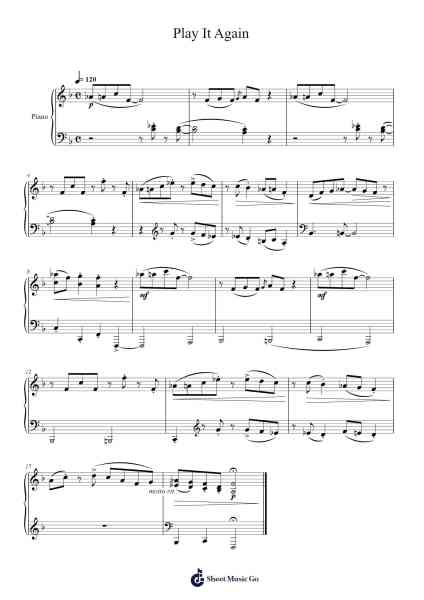 Play It Again 楽譜 by Christopher Norton-Arr.Jonessibyl Midsopp