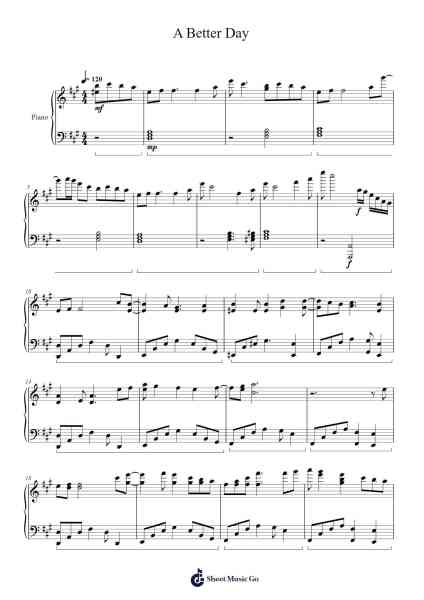 A Better Day Sheet Music by Dalreg Polbin-Arr.Danchloe