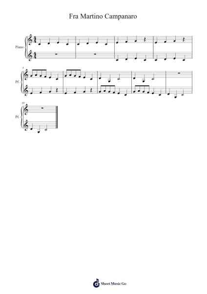Fra Martino Campanaro Sheet Music by Misc Traditional-Arr.Humeleen Bachnat