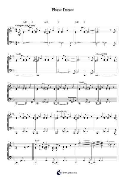 Phase Dance Sheet Music by Pat Metheny-Arr.Churgie Genedia