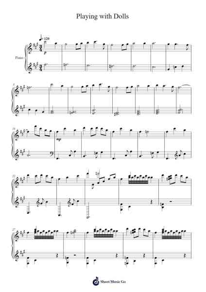 Playing with Dolls Sheet Music by undefined-Arr.Stilling